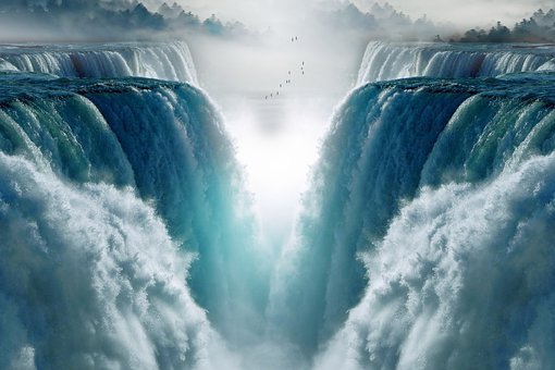 water falls